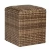 Woodard Reunion Reticulated Cube in Calico - Woodard Reunion Reticulated Cube in Calico