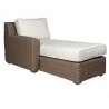 Woodard Augusta Right Arm Wicker Loveseat - Angled - Woodard Augusta Right Arm Wicker Loveseat - Angled
