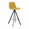 Bellini Modern Living Sandy Barstool White,Yellow, Front Side Angle 2