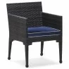 Woodard Lorenzo Dining Arm Chair - Angled and Zoomed - Woodard Lorenzo Dining Arm Chair - Angled and Zoomed