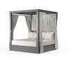 Redondo Resort King Day Bed in Cast Silver, No Welt - Front Side Angle