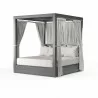 Redondo Resort King Day Bed in Cast Silver, No Welt - Front Side Angle - Redondo Resort King Day Bed in Cast Silver, No Welt - Front Side Angle
