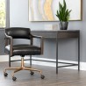 Sunpan Keagan Office Chair in Cortina Black Leather - Lifestyle