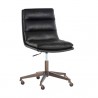 Sunpan Stinson Office Chair Bravo Black - Front Side Angle