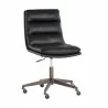 Sunpan Stinson Office Chair Bravo Black - Front Side Angle - Sunpan Stinson Office Chair Bravo Black - Front Side Angle
