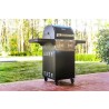 Saber Grills Deluxe Black 2-Burner Gas Grill-Outdoor Side View