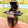 Saber Grills Deluxe Black 2-Burner Gas Grill-Outdoor View