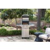 Saber Grills Deluxe Stainless 2-Burner Gas Grill Outdoor View