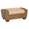 Woodard Saddleback Ottoman in Mocha