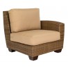 Woodard Saddleback Left Arm Facing End Unit in Mocha