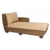Woodard Saddleback Left Arm Facing Chaise Lounge Sectional in Mocha - Woodard Saddleback Left Arm Facing Chaise Lounge Sectional in Mocha