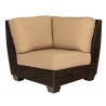 Woodard Saddleback Corner Sectional Unit in Coffee