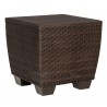 Woodard Saddleback Side Table in Coffee