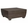 Woodard Saddleback Square Coffee Table in Coffee - Woodard Saddleback Square Coffee Table in Coffee