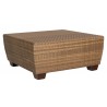 Woodard Saddleback Square Coffee Table in Mocha