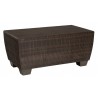 Woodard Saddleback Rectangular Coffee Table in Coffee