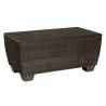 Woodard Saddleback Rectangular Coffee Table in Coffee - Woodard Saddleback Rectangular Coffee Table in Coffee
