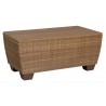 Woodard Saddleback Rectangular Coffee Table in Mocha
