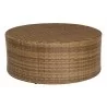 Woodard Saddleback Round Coffee Table in Mocha - Woodard Saddleback Round Coffee Table in Mocha
