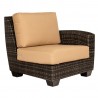 Woodard Saddleback Left Arm Facing End Unit in Charcoal Gray