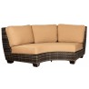 Woodard Saddleback Curved Sectional Unit In Charcoal Gray