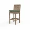 Havana Counter Stool in Cast Sage w/ Self Welt - Front Side Angle - Havana Counter Stool in Cast Sage w/ Self Welt - Front Side Angle