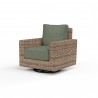 Havana Swivel Club Rocker in Cast Sage w/ Self Welt - Front Side Angle