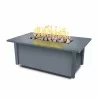 The Outdoor Plus Salinas Powder Coat Fire Table- Gray - The Outdoor Plus Salinas Powder Coat Fire Table- Gray