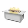 The Outdoor Plus Salinas Powder Coat Fire Table- White - The Outdoor Plus Salinas Powder Coat Fire Table- White
