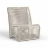 Sunset West Sand Armless Club Chair - Front Side Angle - Sunset West Sand Armless Club Chair - Front Side Angle