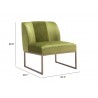 Sante Fe Accent Chair Olive Green- Seat Dimension