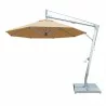 Santa Ana 3.0m Round Side Wind Aluminum Cantilever Umbrella- Khaki - Santa Ana 3.0m Round Side Wind Aluminum Cantilever Umbrella- Khaki