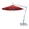 Santa Ana 3.0m Round Side Wind Aluminum Cantilever Umbrella- Red - Santa Ana 3.0m Round Side Wind Aluminum Cantilever Umbrella- Red