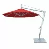 Santa Ana 3.0m Round Side Wind Aluminum Cantilever Umbrella- Red - Santa Ana 3.0m Round Side Wind Aluminum Cantilever Umbrella- Red