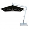 Santa Ana 2.6m Square Side Wind Aluminum Cantilever Umbrella- Black - Santa Ana 2.6m Square Side Wind Aluminum Cantilever Umbrella- Black