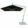 Santa Ana 2.6m Square Side Wind Aluminum Cantilever Umbrella- Black - Santa Ana 2.6m Square Side Wind Aluminum Cantilever Umbrella- Black