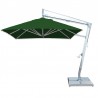Santa Ana 2.6m Square Side Wind Aluminum Cantilever Umbrella- green - Santa Ana 2.6m Square Side Wind Aluminum Cantilever Umbrella- green