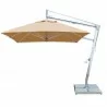Santa Ana 2.6m Square Side Wind Aluminum Cantilever Umbrella- Harvest wheat - Santa Ana 2.6m Square Side Wind Aluminum Cantilever Umbrella- Harvest wheat