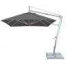 Santa Ana 2.6m Square Side Wind Aluminum Cantilever Umbrella- Taupe - Santa Ana 2.6m Square Side Wind Aluminum Cantilever Umbrella- Taupe
