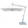 Santa Ana 2.6m Square Side Wind Aluminum Cantilever Umbrella- White - Santa Ana 2.6m Square Side Wind Aluminum Cantilever Umbrella- White