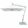 Santa Ana 2.6m Square Side Wind Aluminum Cantilever Umbrella- White - Santa Ana 2.6m Square Side Wind Aluminum Cantilever Umbrella- White