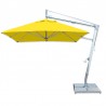 Santa Ana 2.6m Square Side Wind Aluminum Cantilever Umbrella- Yellow - Santa Ana 2.6m Square Side Wind Aluminum Cantilever Umbrella- Yellow
