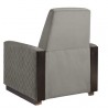 Sunpan Elvina Recliner - Antonio Charcoal - Back Side Angle