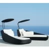 Cane-Line Savannah Daybed, Right Module, Incl. Sunshade - Cane-Line Savannah Daybed, Right Module, Incl. Sunshade