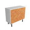 Manhattan Comfort Mid-Century Modern Liam Sideboard Side Angle