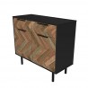 Manhattan Comfort Mid-Century Modern Liam Sideboard with 4 Shelves Side