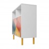 Manhattan Comfort Mid-Century Modern Retro Sideboard  Side Angle