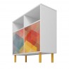 Manhattan Comfort Mid-Century Modern Retro Sideboard Side Bottom