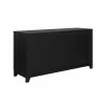 Manhattan Comfort Sheridan 59.05 Modern Cane Sideboard with Adjustable Shelves Black Back - Manhattan Comfort Sheridan 59.05 Modern Cane Sideboard with Adjustable Shelves Black Back