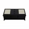 Manhattan Comfort Sheridan 59.05 Modern Cane Sideboard with Adjustable Shelves Black Bottom - Manhattan Comfort Sheridan 59.05 Modern Cane Sideboard with Adjustable Shelves Black Bottom